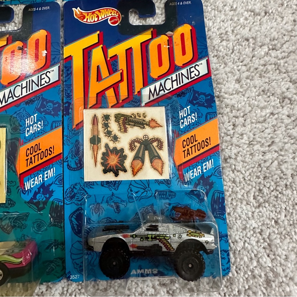 Vintage 1992 Hot wheels Tattoo Machines Die Cast Cars - Picture 3 of 9